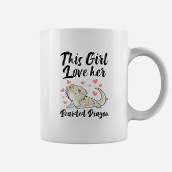 This Girl Loves Her Bearded Dragon Lizard Cute Animal Lover Coffee Mug | Crazezy CA