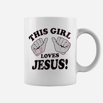 This Girl Loves Jesus Thumbs Coffee Mug - Thegiftio UK
