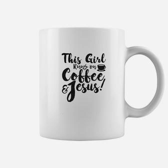 This Girl Runs Off Coffee And Jesus Coffee Mug | Crazezy CA