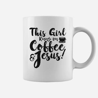 This Girl Runs Off Coffee And Jesus Coffee Mug | Crazezy