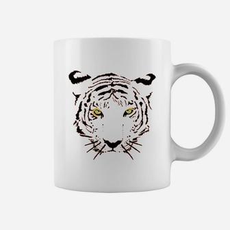 Tiger Orange Tiger Print Face Coffee Mug | Crazezy DE