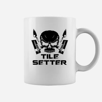 Tile Setter - Awesome Skull Tile Setter Coffee Mug - Thegiftio