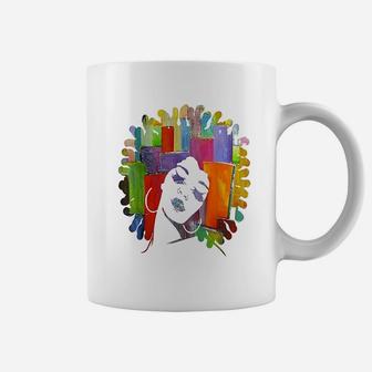 Trendy Afro Strong Melanin Queen With Natural Hair Coffee Mug | Crazezy