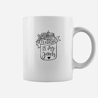 Tuplip Teaching Is My Jam Sarcastic Teachers Gift Coffee Mug | Crazezy UK