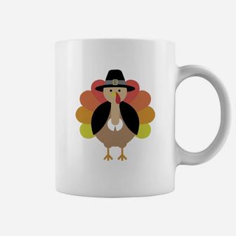 Turkey Pilgrim Cute Thanksgiving Coffee Mug - Thegiftio UK