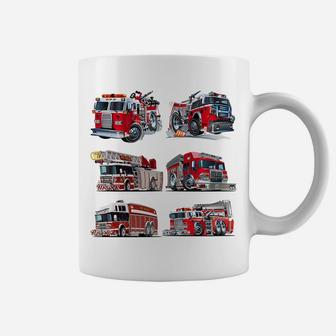 Types Of Fire Truck Boy Toddler Kids Firefighter Xmas Gifts Coffee Mug | Crazezy AU
