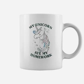 Unicorn Ate My Homework Coffee Mug | Crazezy DE