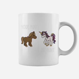 Unicorn Auntie Your Aunt My Aunt Funny Magical Family Gift Coffee Mug | Crazezy