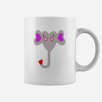Valentine Day Pajama Plaid Elephant Heart Coffee Mug - Thegiftio UK
