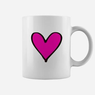 Valentines Day Heart Pink Heart For Women Girls Coffee Mug - Thegiftio UK