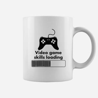 Video Game Skills Loading Funny Video Games Gaming Coffee Mug | Crazezy