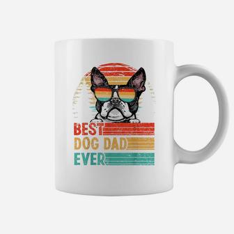 Vintage Best Dog Dad Ever Boston Terrier Dog Lover Coffee Mug | Crazezy AU