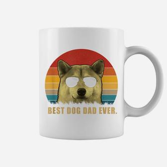 Vintage Best Dog Dad Ever T Shirt Shiba Inu Shirts Coffee Mug | Crazezy