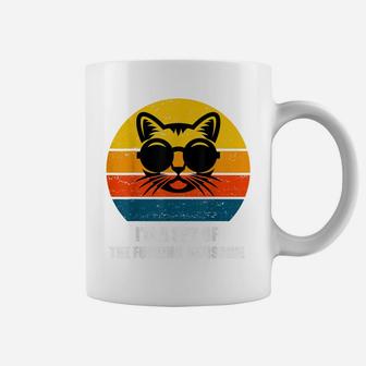 Vintage Black Cat Lover,Retro Cats I'm A Spy Of The Sunshine Coffee Mug | Crazezy