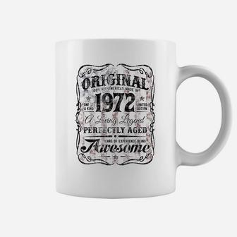 Vintage Legend Made In 1972 The Original 48Th Birthday A8 Coffee Mug | Crazezy UK