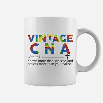 Vintage Nurse Noun Definition Knows More Than She Says Funny Coffee Mug | Crazezy DE
