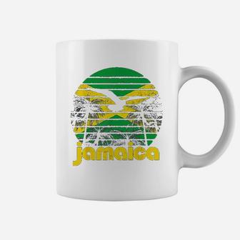 Vintage Retro Jamaica Flag Jamaican Coffee Mug | Crazezy