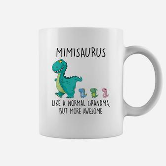 Vintage Retro Mimi Saurus Funny Dinosaur Grandma Matching Coffee Mug | Crazezy