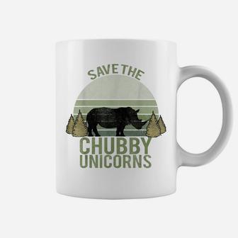 Vintage Retro Tshirt, Save The Chubby Unicorns T-Shirt Coffee Mug | Crazezy UK