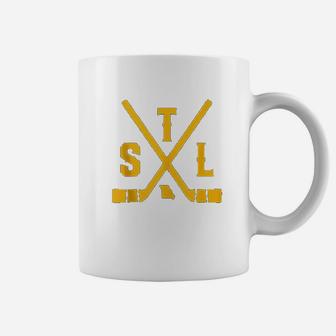 Vintage St Louis Ice Hockey Sticks State Outline Coffee Mug | Crazezy CA