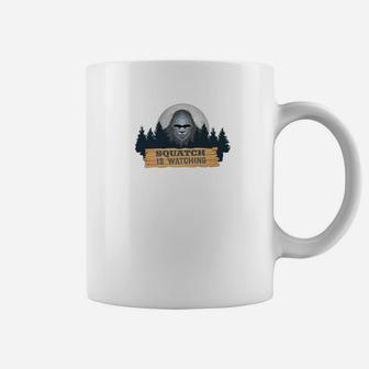 Visit Camp Sasquatch Camping Moon Bigfoot Pc2 Coffee Mug - Thegiftio UK