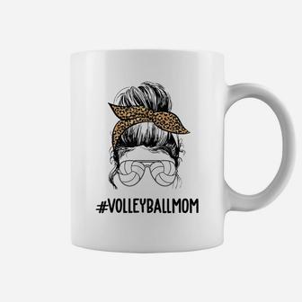 Volleyball Mom Life Messy Bun Shirt, Mother’S Day Gift Ideas Coffee Mug | Crazezy