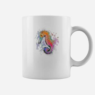 Watercolor Style Seahorse Premium Coffee Mug - Thegiftio UK