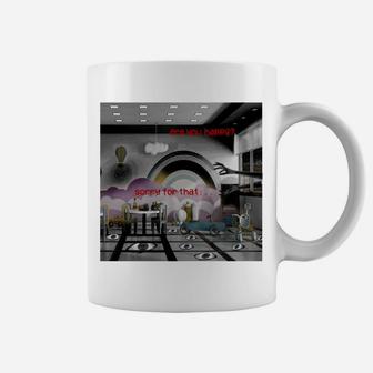 Weirdcore Aesthetic Dreamcore Creepy Shadow & Eyes Oddcore Sweatshirt Coffee Mug | Crazezy DE