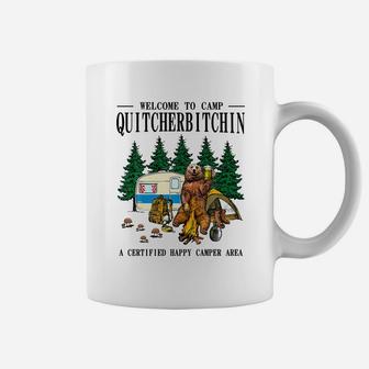 Welcome To Camp Quitcherbitchin A Certified Bear Drink Beer Premium T-shirt Coffee Mug - Thegiftio UK