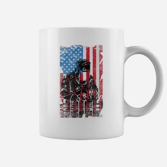 Welder American Flag Usa Patriotic Welder Job Distressed Coffee Mug | Crazezy UK