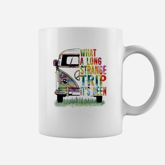What A Long Strange Trip It’s Been Hippie Bus Shirt Coffee Mug - Thegiftio UK