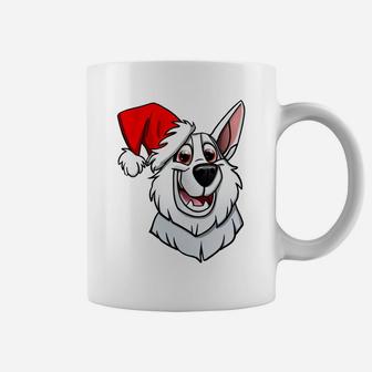 White German Shepherd Christmas Coffee Mug | Crazezy DE