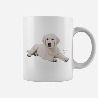White Labrador Retriever Shirt Yellow Love Lab Mom Dog Dad Coffee Mug | Crazezy CA