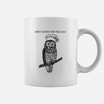 Who Cooks For You All Owl Chef Coffee Mug | Crazezy
