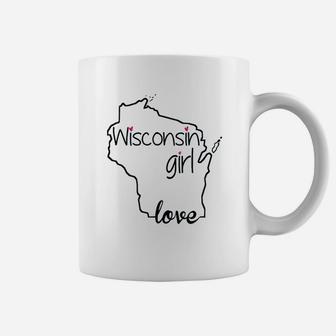 Wisconsin Girl I Love Wisconsin Home State Coffee Mug | Crazezy
