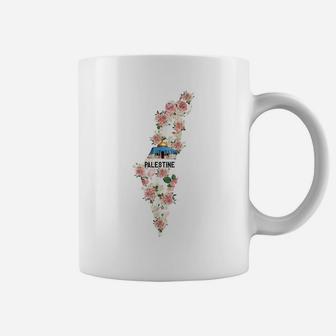 Women Girls Free Palestine Map Flower Coffee Mug | Crazezy DE