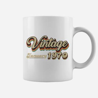 Womens 50Th Birthday Gift Vintage January 1970 Fifty Years Old Coffee Mug | Crazezy