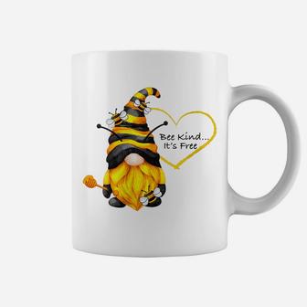 Womens Bee Kind Inspirational Gnome Coffee Mug | Crazezy CA