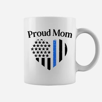 Womens Cute Proud Mom Law Enforcement Police Officer Cop Mama Gift Coffee Mug | Crazezy DE