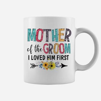 Womens Dw1z Funny Mother Of The Groom I Love Him First Wedding Day Coffee Mug | Crazezy UK