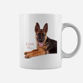Womens German Shepherd Shirt Shepard Dog Mom Dad Love Pet Puppy Tee Coffee Mug | Crazezy DE