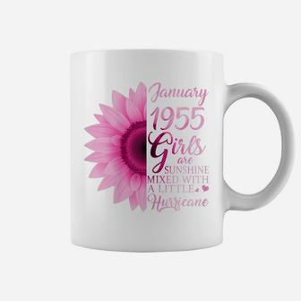 Womens January Girls 1955 Birthday Gift 66 Years Old Made In 1955 Coffee Mug | Crazezy CA