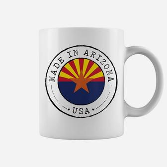 Womens Made In Arizona Vintage State Flag Az Gift Coffee Mug | Crazezy CA