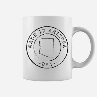 Womens Made In Arizona Vintage State Home Black Az Gift Coffee Mug | Crazezy CA