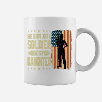 Womens My Daughter Is A Soldier Hero - Proud Army Mom Dad Military Coffee Mug | Crazezy UK