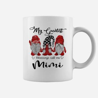Womens My Greatest Blessings Call Me Mimi Gnome Grandma Gift Coffee Mug | Crazezy