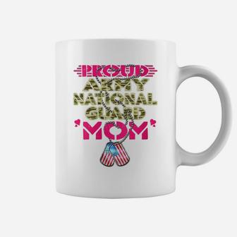 Womens Proud Army National Guard Mom Dog Tags Military Mother Gifts Coffee Mug | Crazezy DE