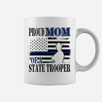 Womens Proud Mom Of A State Police Officer Coffee Mug | Crazezy