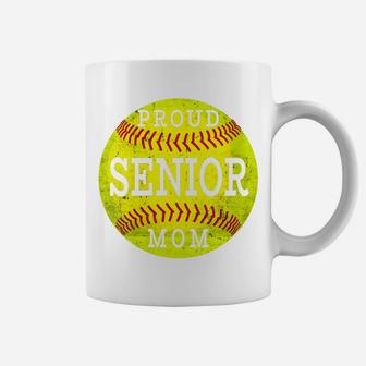 Womens Proud Senior Softball Player Mom Vintage Coffee Mug | Crazezy CA