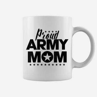 Womens Starred Proud Army Mom For Mothers Of Soldiers And Veterans Coffee Mug | Crazezy